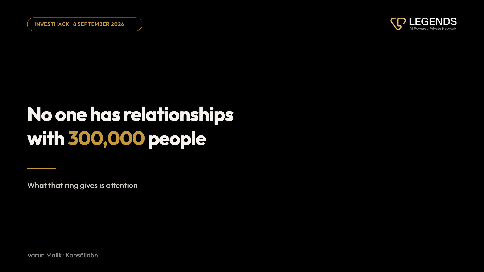 Pull quote: no one has relationships with three hundred thousand people